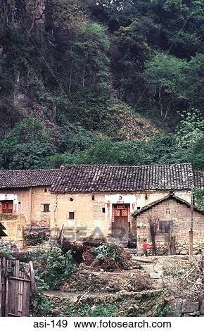Stock Photo - Crumbling Building Gulin China. Fotosearch