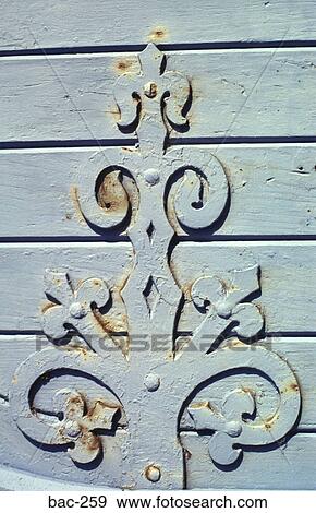 Curving Metal Door Hinge UK View Large Photo Image Stock Photo - Curving Metal Door Hinge UK. Fotosearch