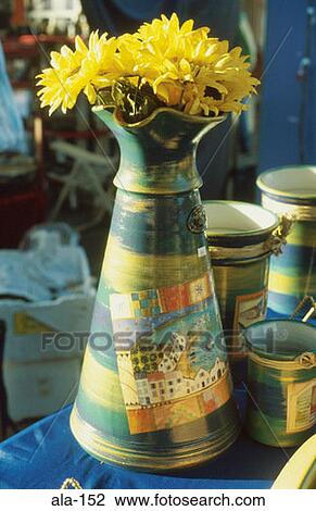 Decorative Vase with Flowers on Stall Australia View Large Photo Image Stock Image - Decorative Vase with Flowers on Stall Australia. Fotosearch