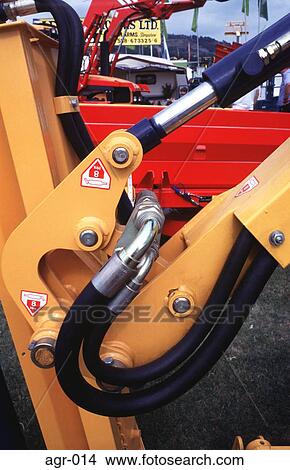 Detail of Hydraulic Pipes on Farm Machinery View Large Photo Image Picture - Detail of Hydraulic Pipes on Farm Machinery. Fotosearch