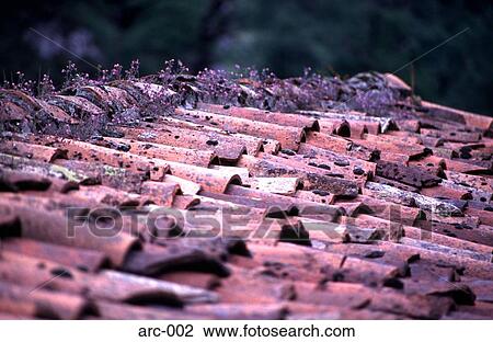 Detail of Tiles on a Spanish Farm Roof View Large Photo Image Stock Image - Detail of Tiles on a Spanish Farm Roof. Fotosearch