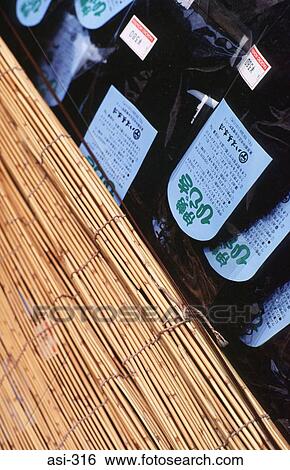 Stock Photograph - Display of Bottles Tokyo Japan Asia. Fotosearch