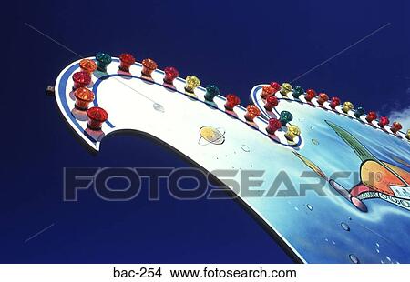 Edge of Fairground Ride Facade View Large Photo Image Picture - Edge of Fairground Ride Facade. Fotosearch