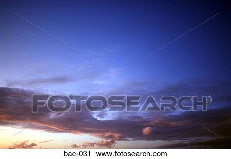 Stock Image - Evening Sky Wales. Fotosearch