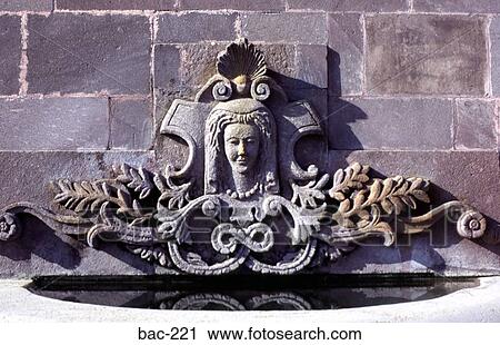 Figurehead at Base of Fountain Mexico View Large Photo Image Stock Image - Figurehead at Base of Fountain Mexico. Fotosearch