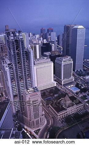 Stock Image - Financial Area Central Hong Kong. Fotosearch
