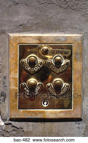 Four Brass Door Bell Buttons on Metal Plate View Large Photo Image Stock Image - Four Brass Door Bell Buttons on Metal Plate. Fotosearch