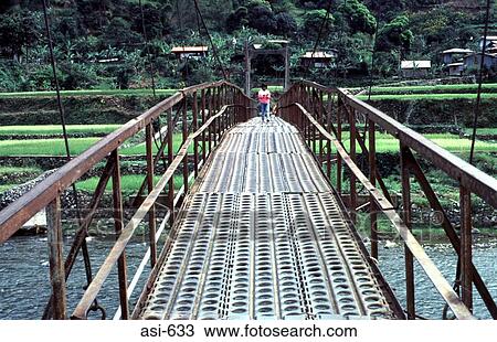 Girl Walking over Metal Bridge The Philippines Asia View Large Photo Image Stock Image - Girl Walking over Metal Bridge The Philippines Asia. Fotosearch