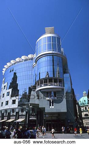 Glass Fronted Building Vienna Austria View Large Photo Image Stock Photograph - Glass Fronted Building Vienna Austria. Fotosearch