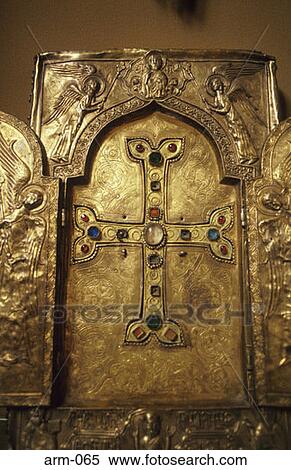Gold Cross Icon St Echmiadzin Yerevan Armenia View Large Photo Image Stock Photography - Gold Cross Icon St Echmiadzin Yerevan Armenia. Fotosearch
