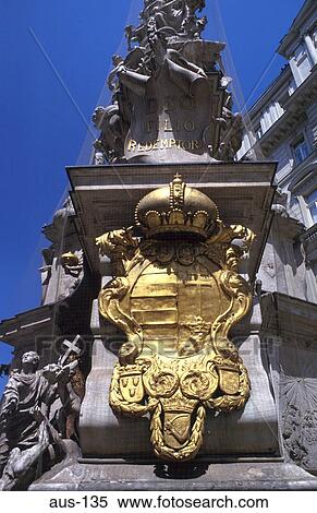 Golden Plaque on Fountain in Vienna Austria View Large Photo Image Stock Photography - Golden Plaque on Fountain in Vienna Austria. Fotosearch