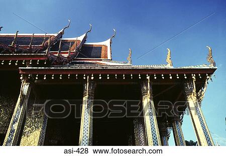 Stock Photo - Graphic View of Pavilion Thailand Asia. Fotosearch