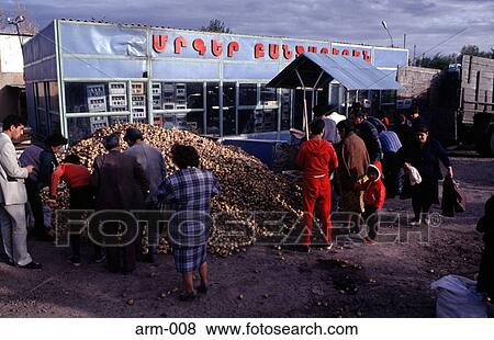 Heap of Potatoes outside Armenian Shop View Large Photo Image Stock Photo - Heap of Potatoes outside Armenian Shop. Fotosearch