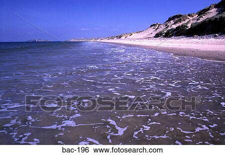High Tide Welsh Beach View Large Photo Image Stock Photograph - High Tide Welsh Beach. Fotosearch