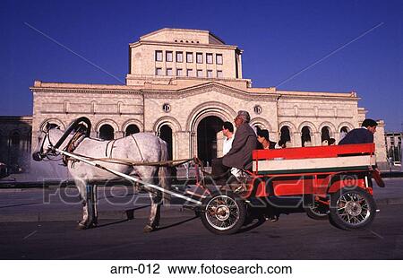 Horse and Cart outside Museum in Yerevan Armenia View Large Photo Image Stock Image - Horse and Cart outside Museum in Yerevan Armenia. Fotosearch