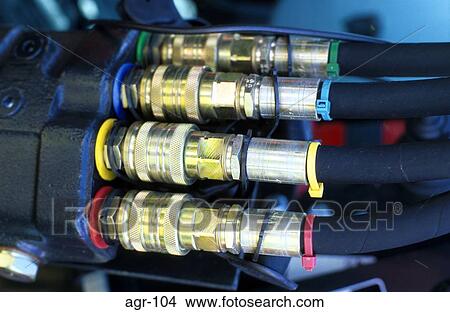 Hydraulic Plugs on Agricultural Machinery View Large Photo Image Picture - Hydraulic Plugs on Agricultural Machinery. Fotosearch