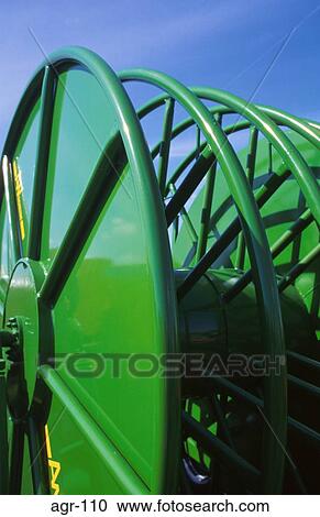 Irrigation Hose Spool at Agricultural Show View Large Photo Image Stock Image - Irrigation Hose Spool at Agricultural Show. Fotosearch