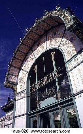 Jugendstil Facade to Karlsplatz Cafe Vienna Austria View Large Photo Image Stock Photo - Jugendstil Facade to Karlsplatz Cafe Vienna Austria. Fotosearch