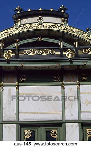 Jugendstil Facade Vienna Austria View Large Photo Image Stock Photography - Jugendstil Facade Vienna Austria. Fotosearch