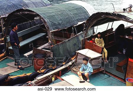 Junks in Harbour Cheung Chau Island Hong Kong View Large Photo Image Stock Photo - Junks in Harbour Cheung Chau Island Hong Kong. Fotosearch