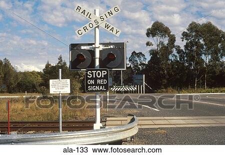 Level Crossing in Rural Australia View Large Photo Image Stock Image - Level Crossing in Rural Australia. Fotosearch