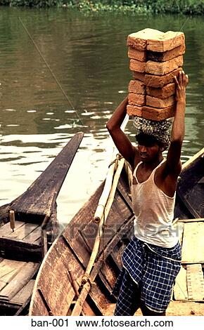 Man Carrying Bricks on Head Bangladesh Asia View Large Photo Image Stock Image - Man Carrying Bricks on Head Bangladesh Asia. Fotosearch