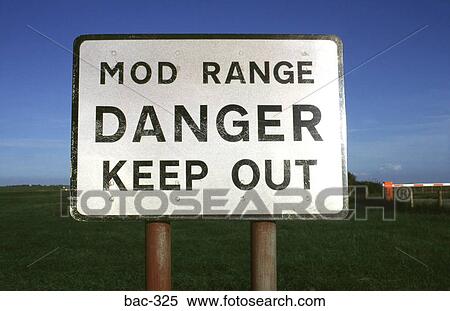 Military Range Warning Sign UK View Large Photo Image Stock Photography - Military Range Warning Sign UK. Fotosearch