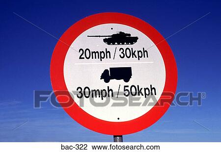 Military Speed Limit Sign UK View Large Photo Image Stock Image - Military Speed Limit Sign UK. Fotosearch