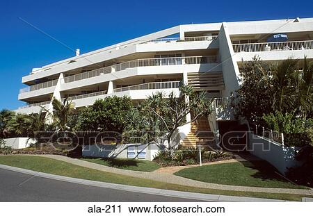 Modern Apartment Complex Noosa Australia View Large Photo Image Stock Image - Modern Apartment Complex Noosa Australia. Fotosearch