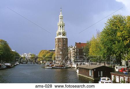 Montelbaan Tower Amsterdam The Netherlands Europe View Large Photo Image Stock Photo - Montelbaan Tower Amsterdam The Netherlands Europe. Fotosearch