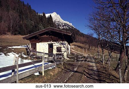 Mountain Track going Past a Barn and Fence Austria View Large Photo Image Stock Image - Mountain Track going Past a Barn and Fence Austria. Fotosearch