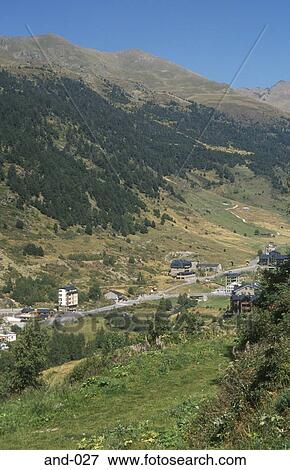 Mountain Valley Andorra View Large Photo Image Stock Photo - Mountain Valley Andorra. Fotosearch