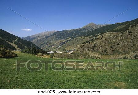 Mountainous Landscape Andorra View Large Photo Image Stock Photography - Mountainous Landscape Andorra. Fotosearch