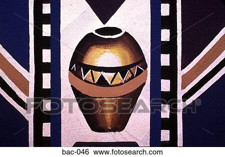 Mural Ndebele South Africa View Large Photo Image Stock Photograph - Mural Ndebele South Africa. Fotosearch