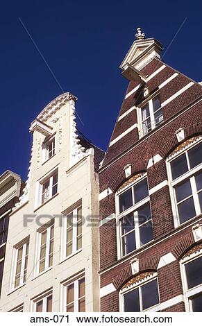 Old Town Houses with Dutch Gable Amsterdam View Large Photo Image Stock Image - Old Town Houses with Dutch Gable Amsterdam. Fotosearch