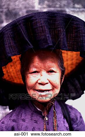 Old Woman wearing a Hat Hong Kong View Large Photo Image Stock Image - Old Woman wearing a Hat Hong Kong. Fotosearch