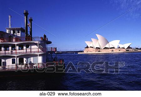 Opera House behind Boat in Sydney Harbour Australia View Large Photo Image Stock Photo - Opera House behind Boat in Sydney Harbour Australia. Fotosearch