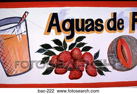 Stock Image - Painted Sign Mexico. Fotosearch