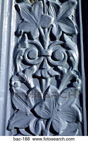 Plant Motif on Cast Iron Railings View Large Photo Image Stock Photo - Plant Motif on Cast Iron Railings. Fotosearch