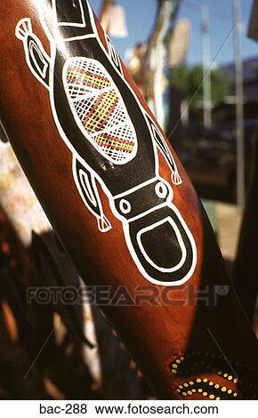 Platypus Design on Didgeridoo View Large Photo Image Stock Photo - Platypus Design on Didgeridoo. Fotosearch