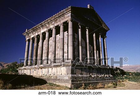 Stock Photo - Reconstructed Ionic Roman Temple Garni Armenia. Fotosearch