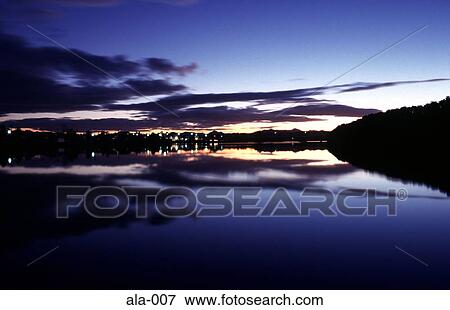 Reflection of the Evening Sky Kempsey NSW Australia View Large Photo Image Stock Photo - Reflection of the Evening Sky Kempsey NSW Australia. Fotosearch
