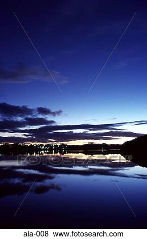Reflection of the Evening Sky Kempsey NSW Australia View Large Photo Image Stock Photo - Reflection of the Evening Sky Kempsey NSW Australia. Fotosearch
