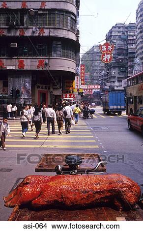 Roasted Pig in Street Kowloon Hong Kong View Large Photo Image Picture - Roasted Pig in Street Kowloon Hong Kong. Fotosearch