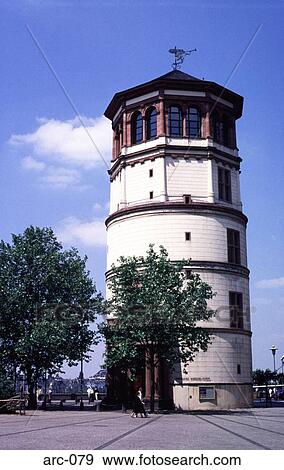 Schlosstrum Tower Dusseldorf Germany View Large Photo Image Stock Photo - Schlosstrum Tower Dusseldorf Germany. Fotosearch