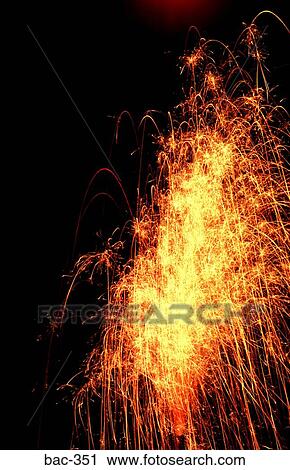 Shower of Orange Sparks from Firework View Large Photo Image Stock Image - Shower of Orange Sparks from Firework. Fotosearch