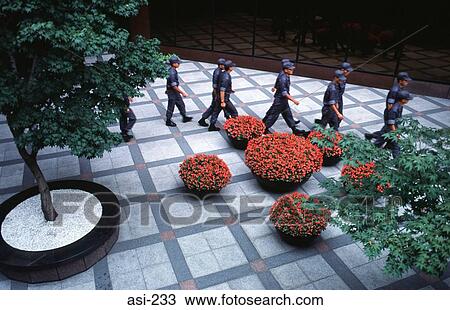 Soldiers Marching in Plaza Seoul Korea Asia View Large Photo Image Stock Image - Soldiers Marching in Plaza Seoul Korea Asia. Fotosearch