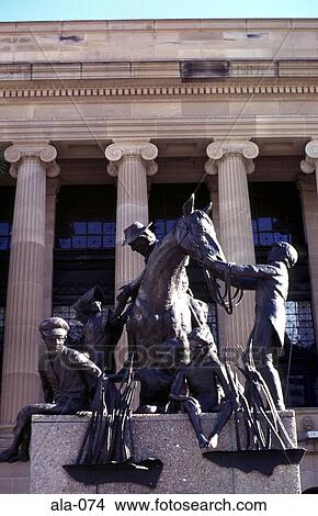 Statue in Front of City hall Brisbane Australia View Large Photo Image Picture - Statue in Front of City hall Brisbane Australia. Fotosearch