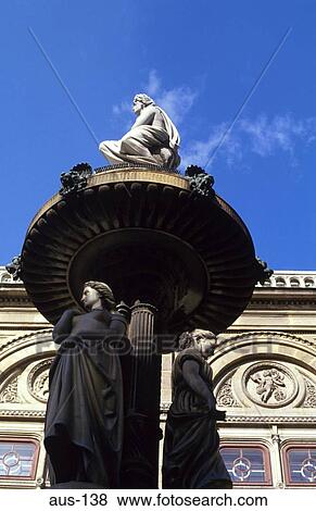 Statues on Fountain outside Staatsoper Vienna View Large Photo Image Stock Photo - Statues on Fountain outside Staatsoper Vienna. Fotosearch