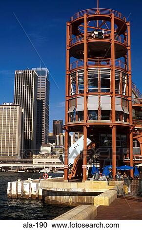 Steel Observation Tower on Wharf Sydney Australia View Large Photo Image Stock Image - Steel Observation Tower on Wharf Sydney Australia. Fotosearch
